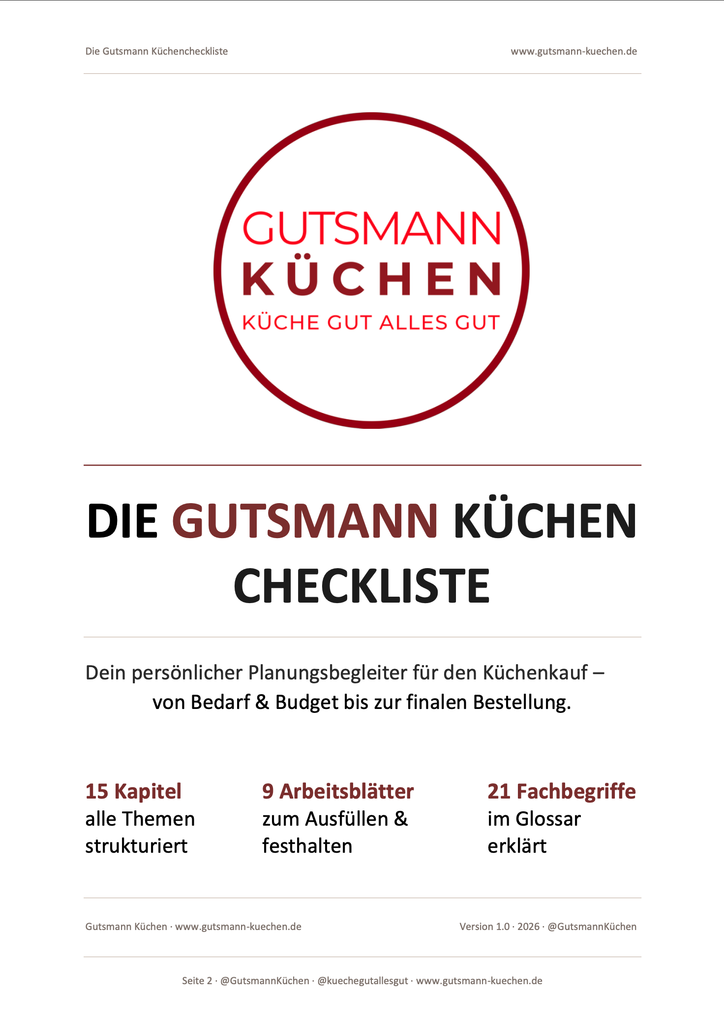 Küchen-Checkliste für deine Küchenplanung