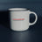 Retro-Tasse Keramik weiß