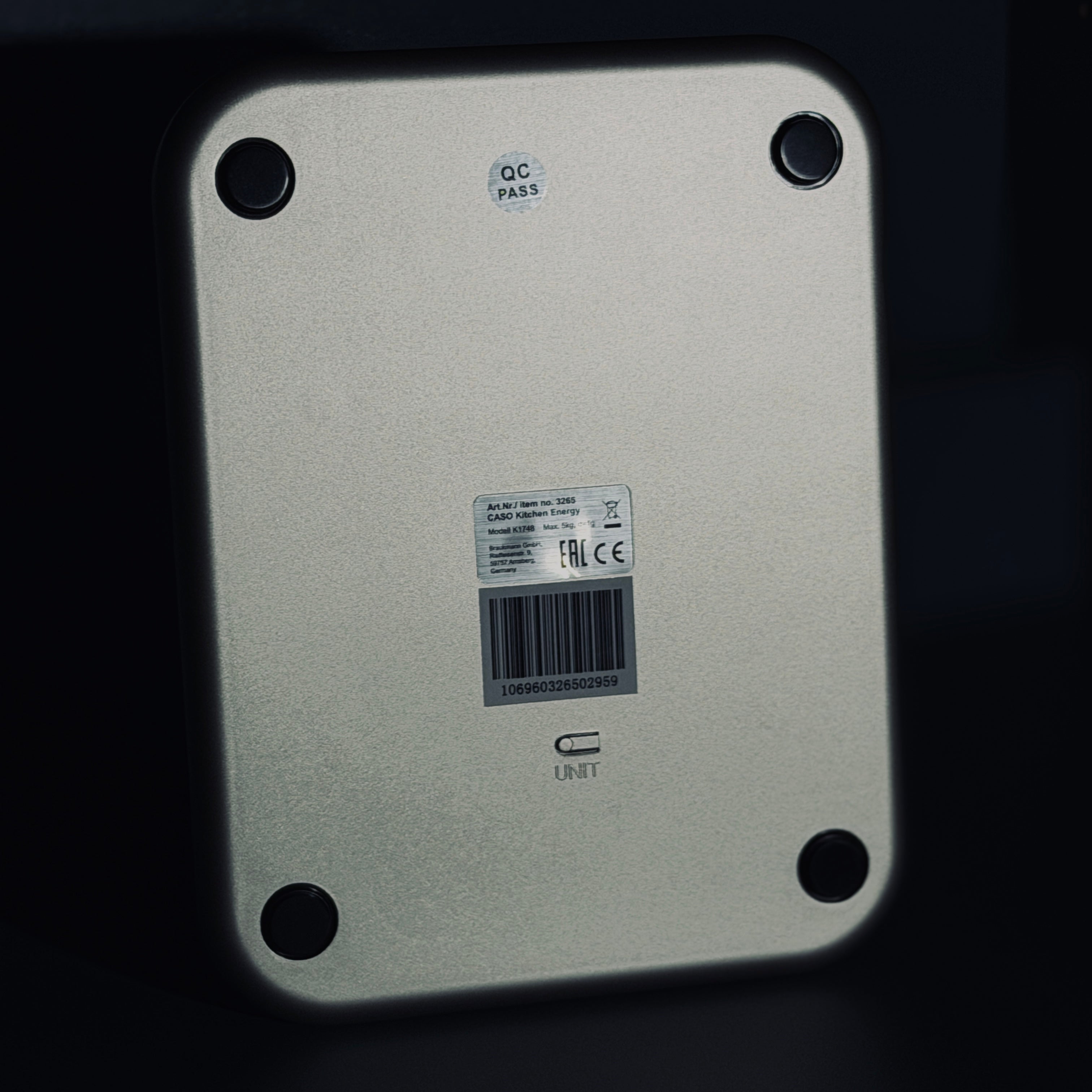 Umweltfreundliche Küchenwaage ohne Batterie
