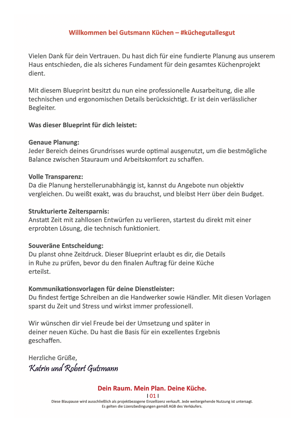 Blaupause: Platzoptimierte U-Küche mit Halbinsel und Tischintegration
